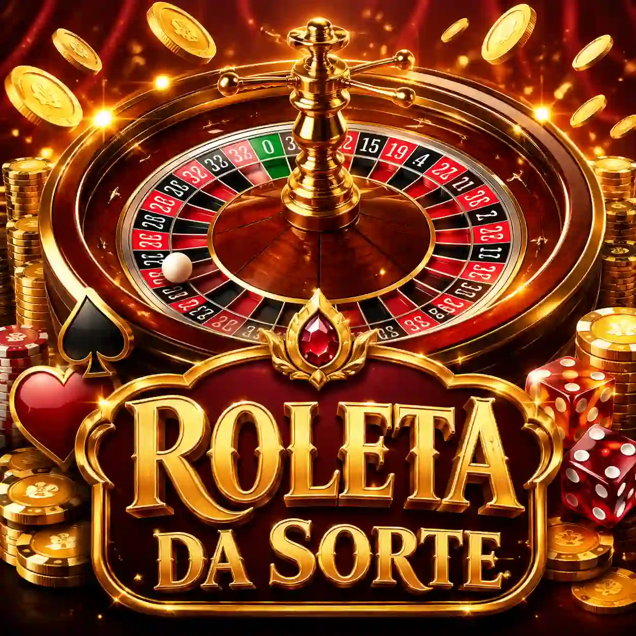 Roleta online com cilindro e fichas