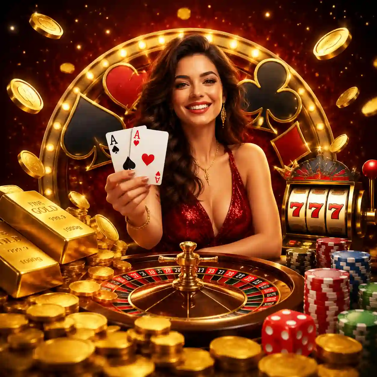 Mesa de cassino ao vivo